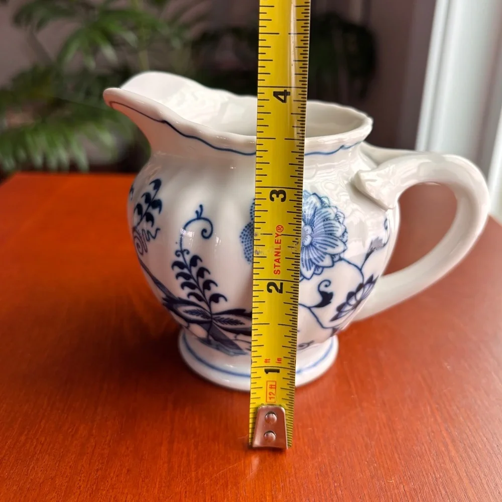 Blue Danube Creamer Sugar Set Vintage Porcelain Banner